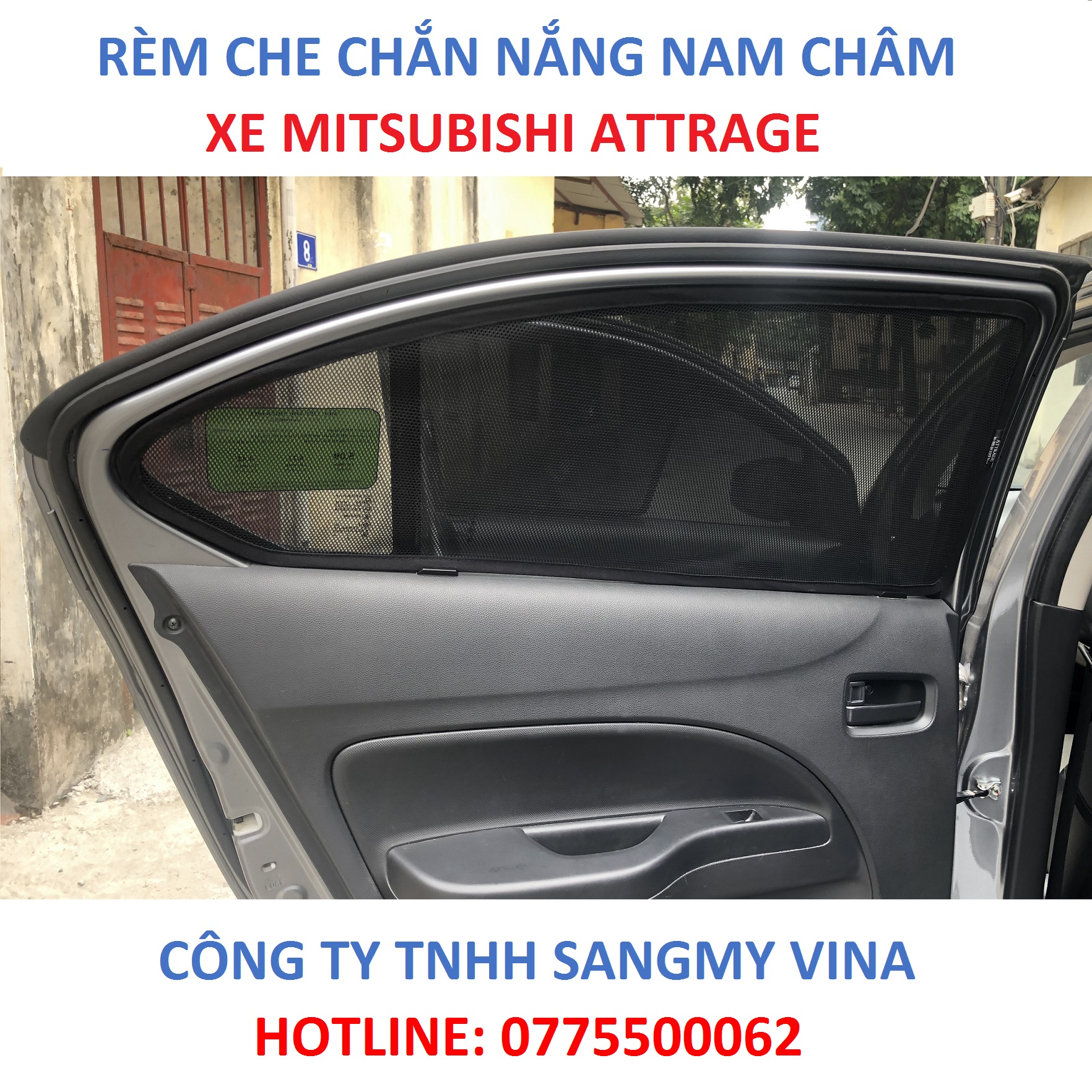 RÈM CHE NẮNG NAM CHÂM XE MITSUBISHI ATTRAGET
