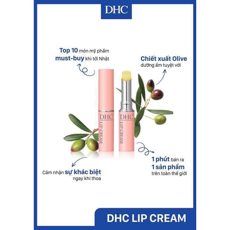 Son Dưỡng Môi DHC Lip Cream 1,5g Nhật Bản