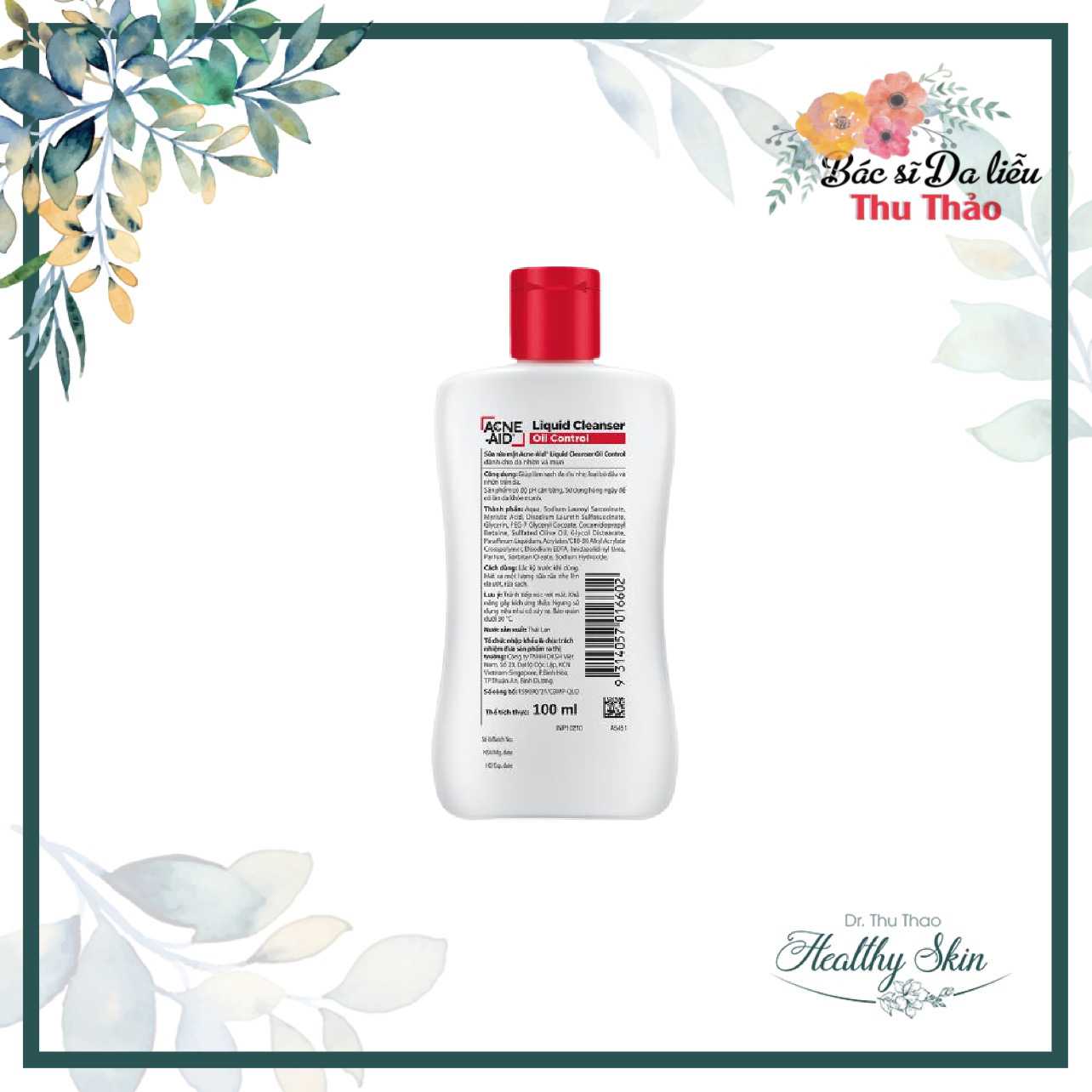 [100ML] SỮA RỬA MẶT DÀNH CHO MỌI LOẠI DA ACNE-AID