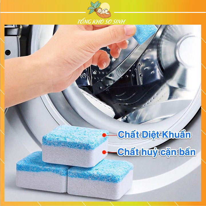Viên vệ sinh tẩy lồng máy giặt viên tẩy máy giặt tiện dụng viên tẩy mấy giặt lồng ngang giúp lồng giặt máy giặt nhà bạn sạch sẽ sau 1 lần sử dụng