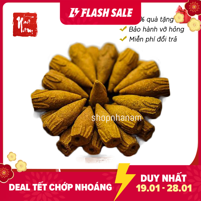 Nụ Trầm hương cao cấp Linh Tâm - Búp sen trầm đốt lâu - Nhang sạch cao cấp Phong Thủy Nhã Nam