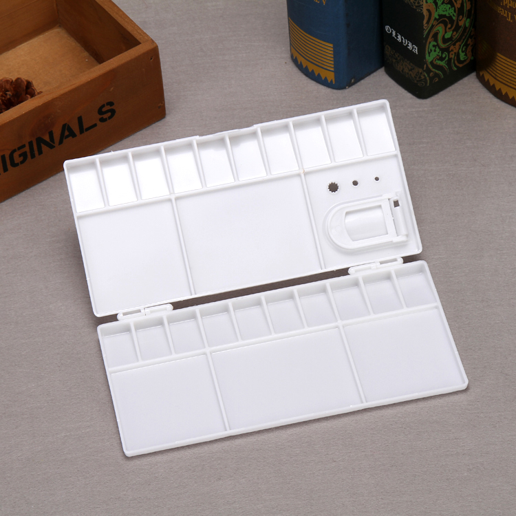 Khay Pha Màu Đôi PALETTE 33 ô, Khay Pha Màu Có Nắp
