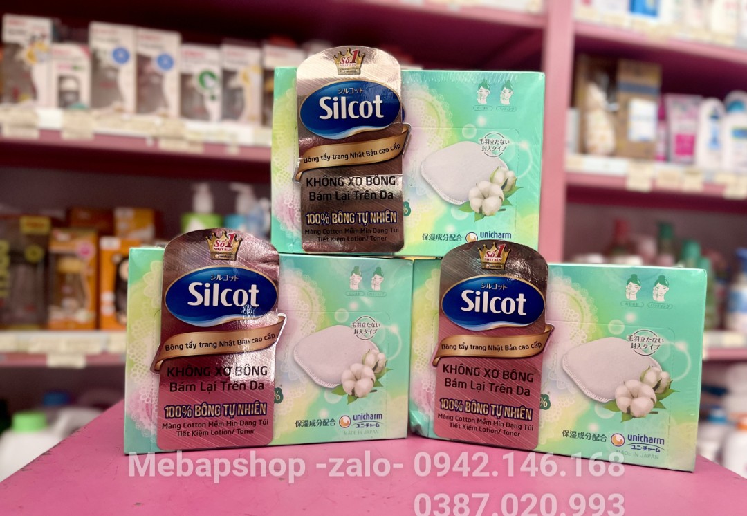 BÔNG TẨY TRANG SILCOT PREMIUM 66 MIẾNG/HỘP