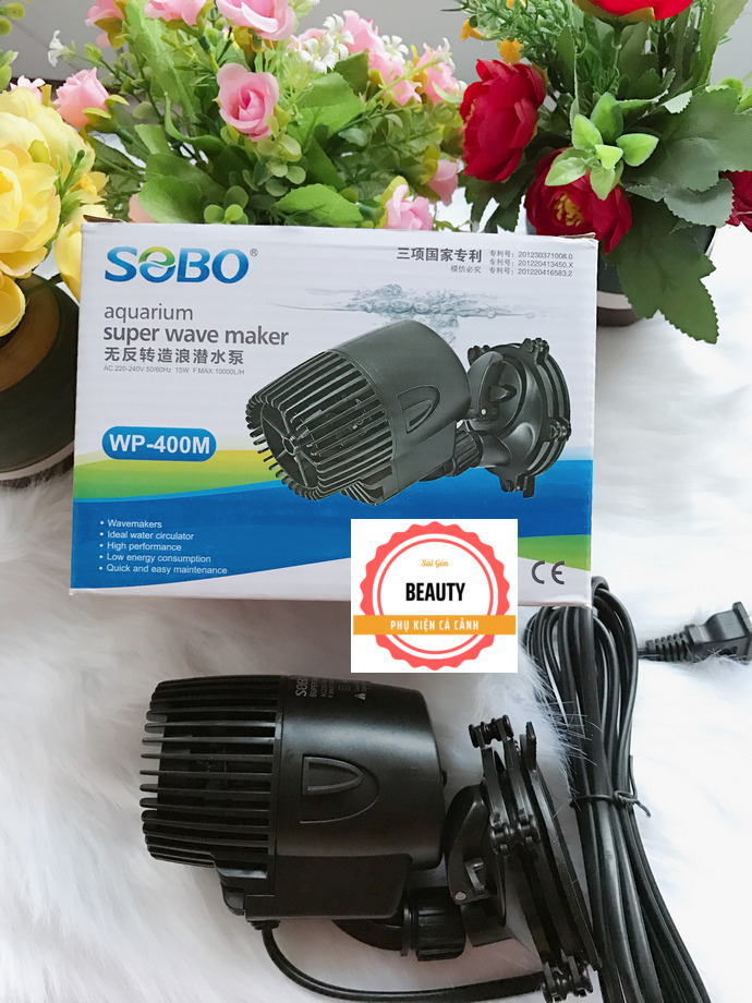 Máy thổi luồng, tạo sóng sobo wp-400m 15w cho hồ cá cảnh, cá rồng, cá biển