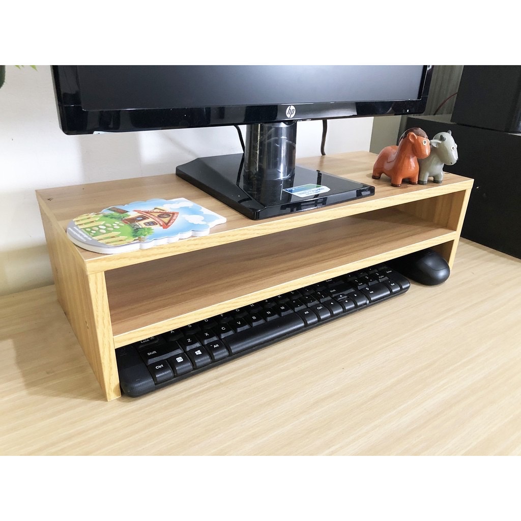 🔥 KỆ ĐỂ SÁCH - KỆ MÁY TÍNH - DECOR 🖥⌨ LẮP ɡhéP - 2 TẦNG ✨