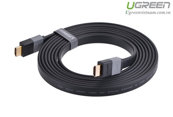 Cáp HDMI 2M dẹt hỗ trợ 3D 4K Ugreen 30110