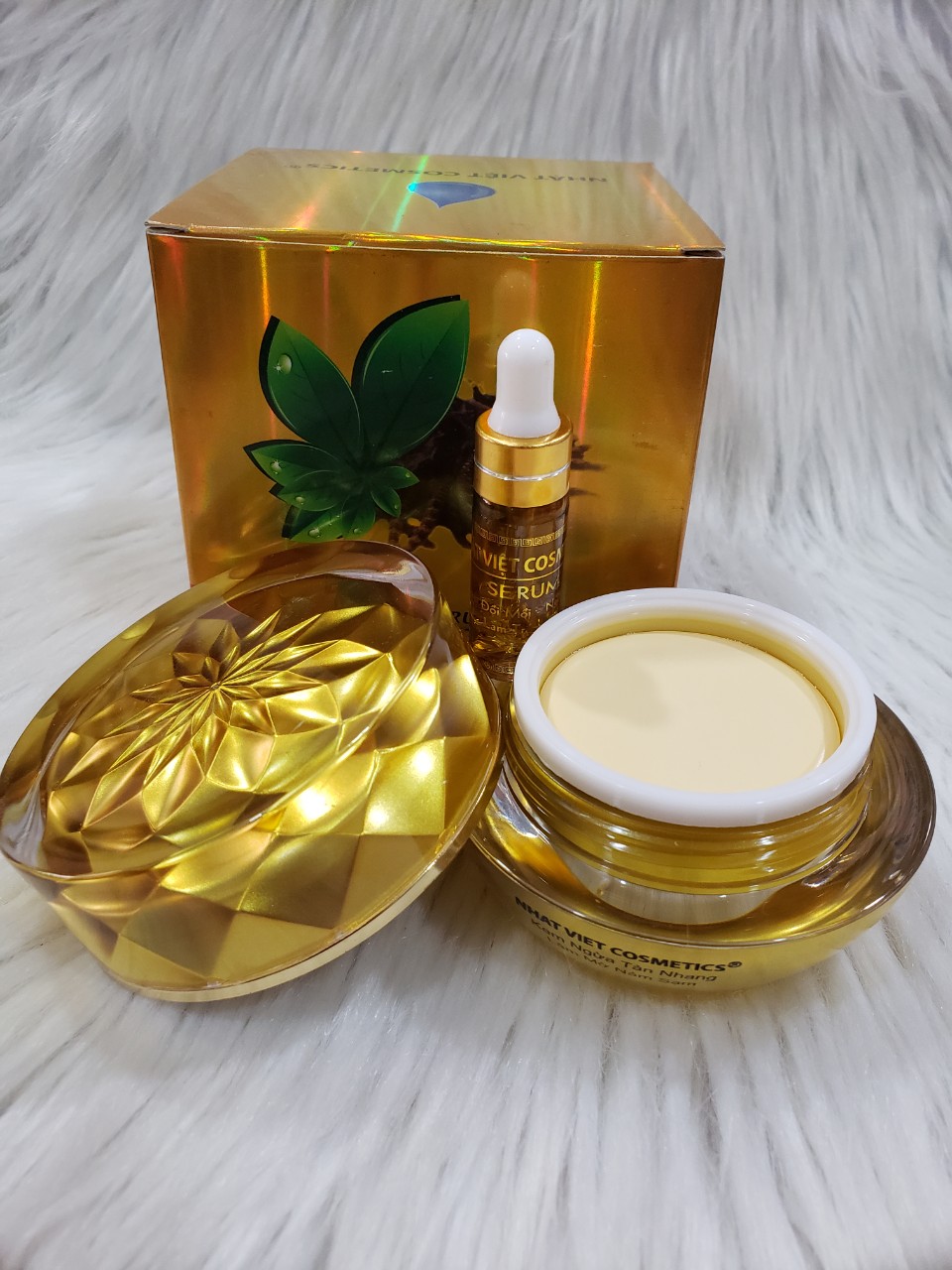 [HCM]( Tặng serum ) Kem Trà Xanh  Nhật Việt Nám Xóa Thâm Liền Sẹo Rỗ Ngừa Nhăn Làm Trắng Da (20g)