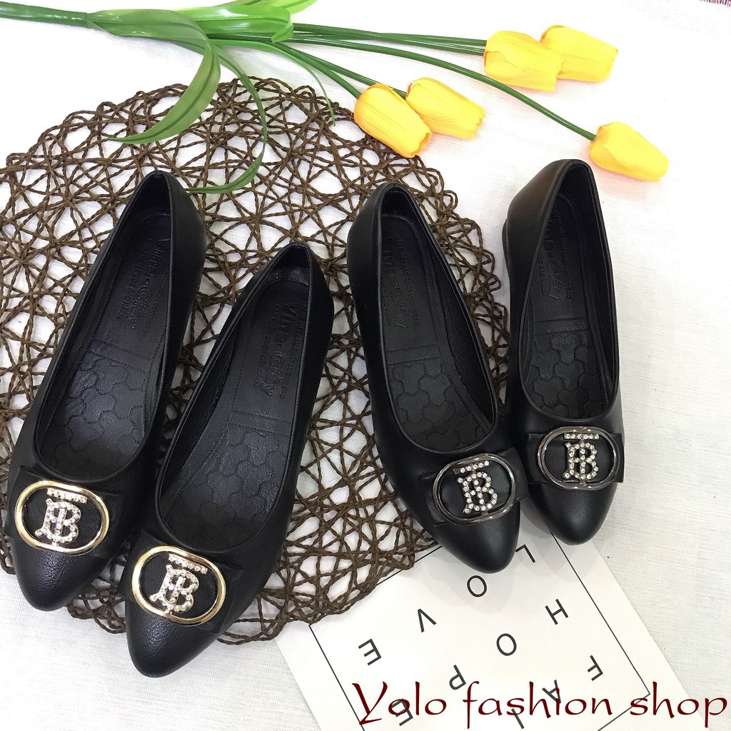 M23 Giày búp bê nữ đế 2cm siêu bền êm chân