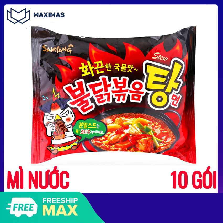Mì Cay Samyang Combo10 Gói Mỳ Hàn Quốc Maximas