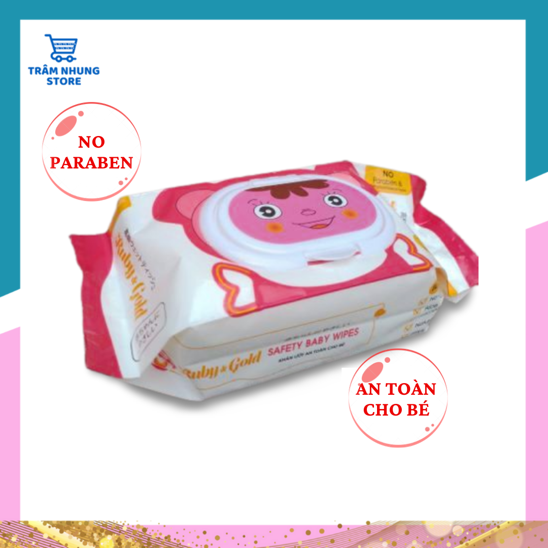 Khăn giấy ướt không mùi an toàn cho bé 150G RUBY & GOLD