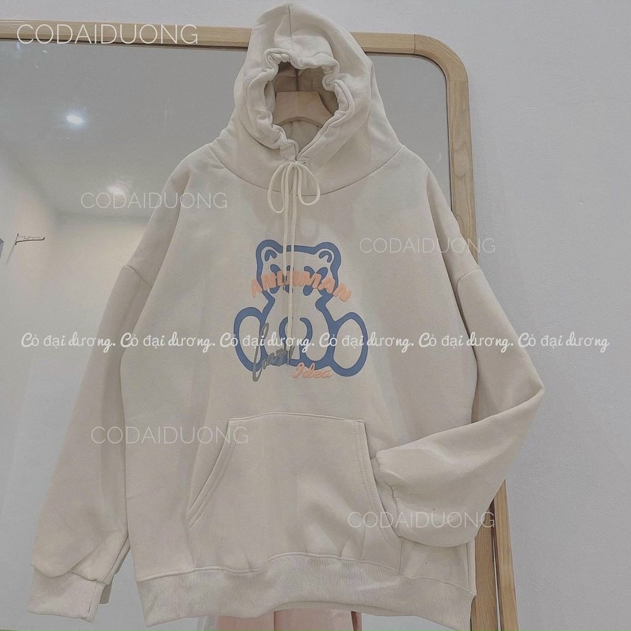 [FreeshipMAX] Áo Hoodie Con Gấu Nam Nữ From Rộng Chất Nỉ Ngoại Siêu Dày Thời Trang. TP