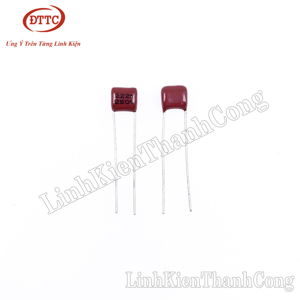 Bộ 2 Chiếc Tụ CBB 2.2nF 222J 250V 5mm
