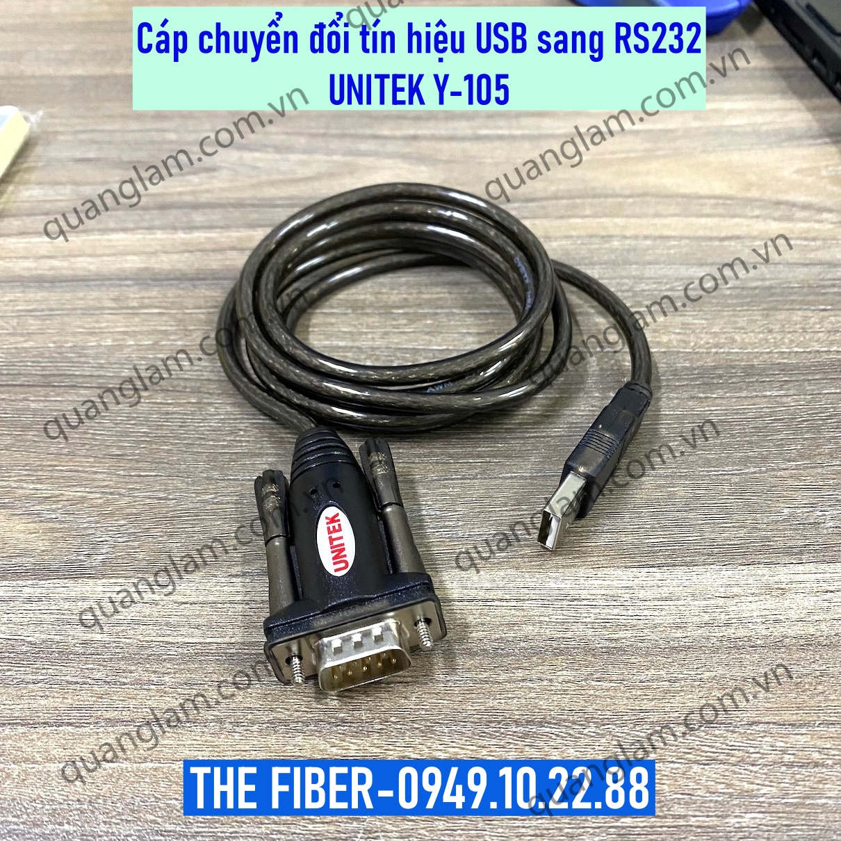 Cáp chuyển đổi USB sang RS232 - Unitek Y-105
