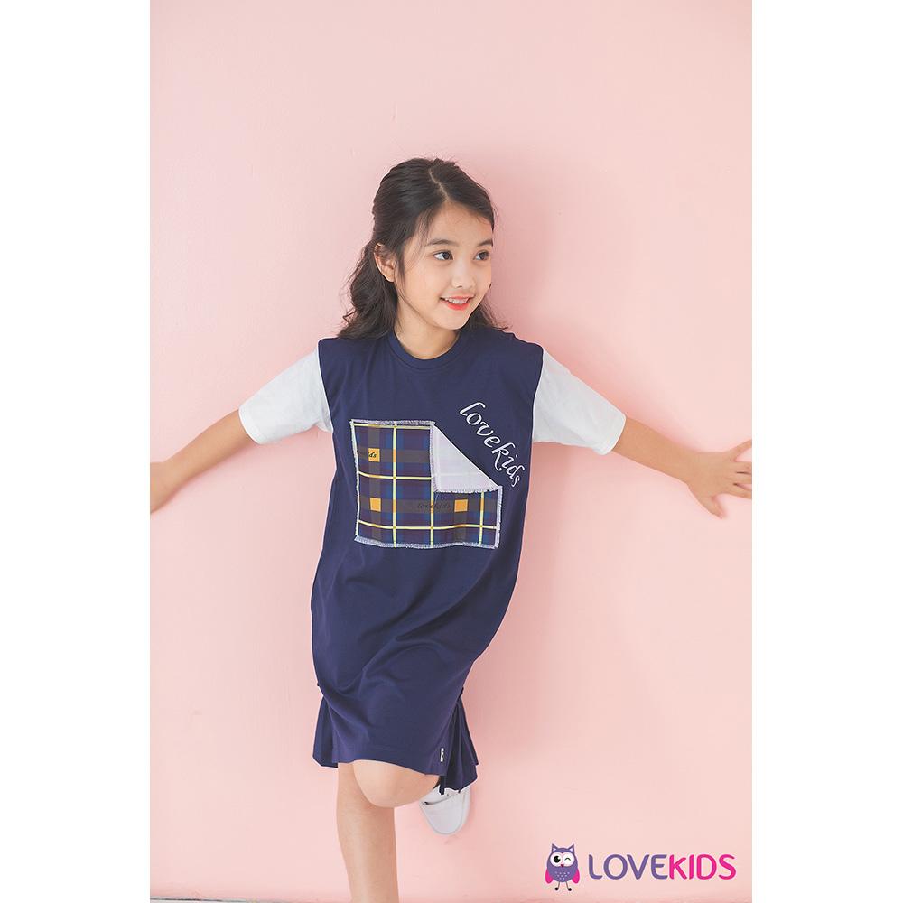 Váy thun xẻ tà Harmony Lovekids