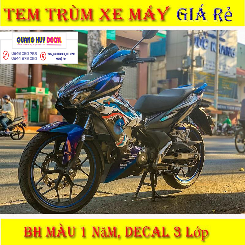 Tem trùm winner x cá mập xanh đen xám shark - Độ dán team trùm decal xe máy winner x cá mập xanh đen xám shark - Team trùm decal xe máy winner x rẻ đẹp và chất