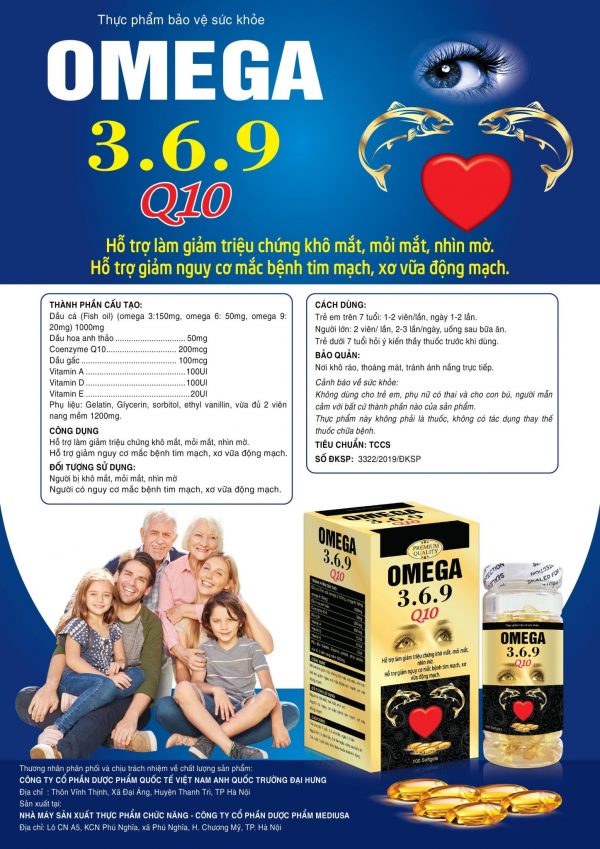 Dầu cá Omega 3,6,9 Q10