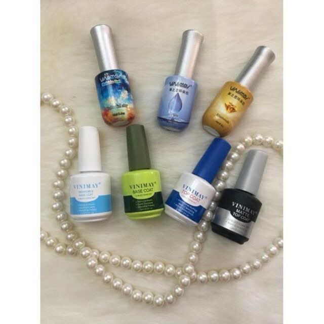 Sơn Gel Vinimay  Base, Top bóng, Cứng móng, Top lì ,Kiềm dầu