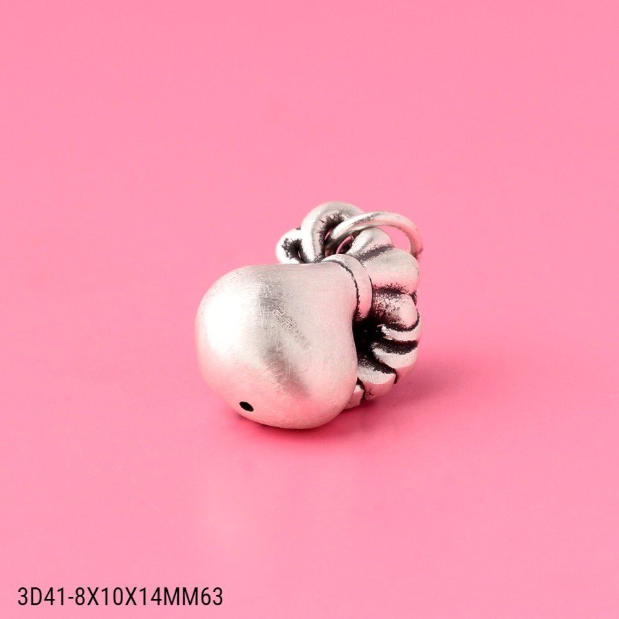[Giá sỉ] Charm bạc mèo thần tài (3D0057)