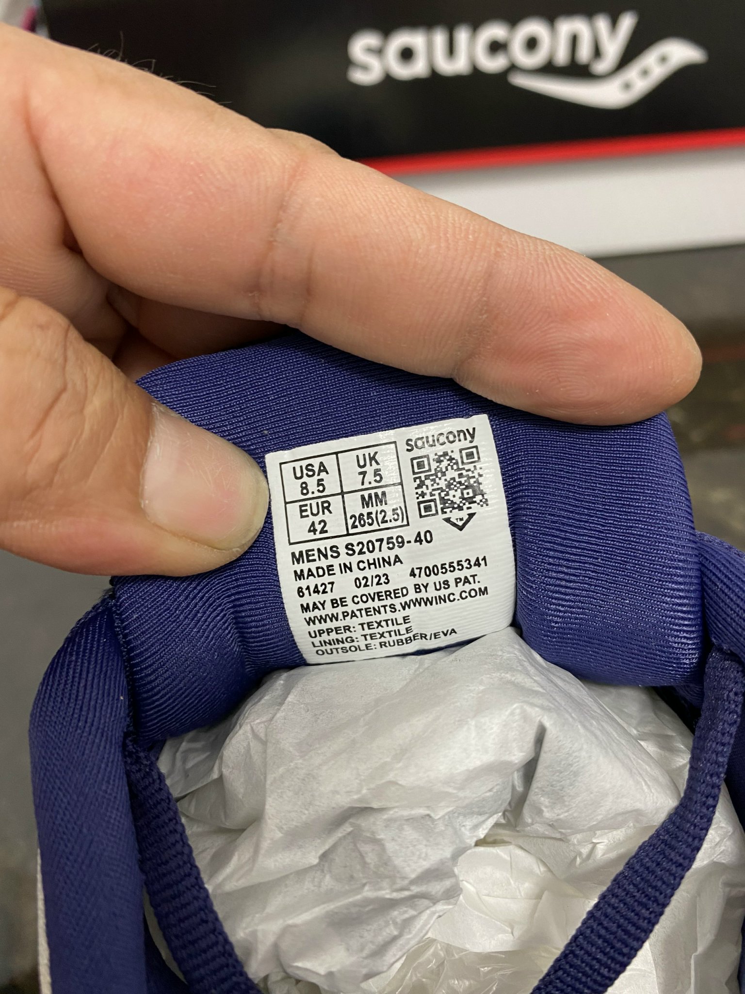 [Check code QR chính hãng ] Giày Chạy Bộ Nam Saucony Triumph 20