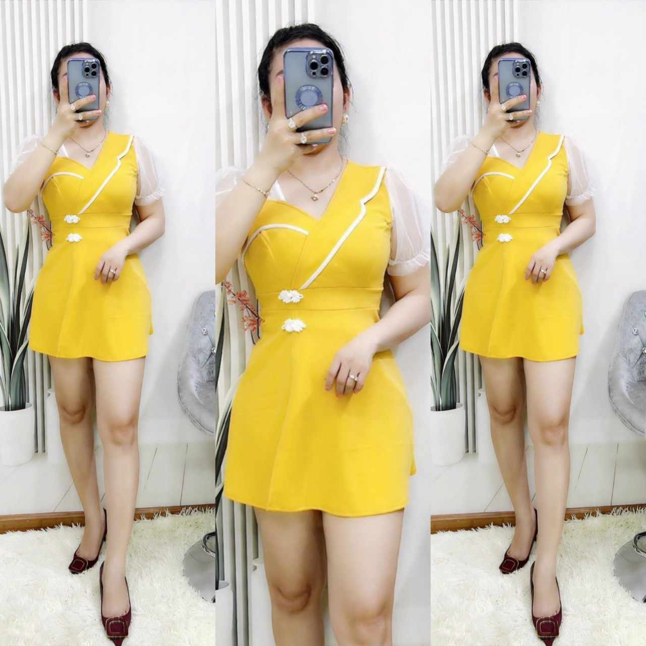 SÉT ĐẦM KÈM QUẦN XINH XẮN