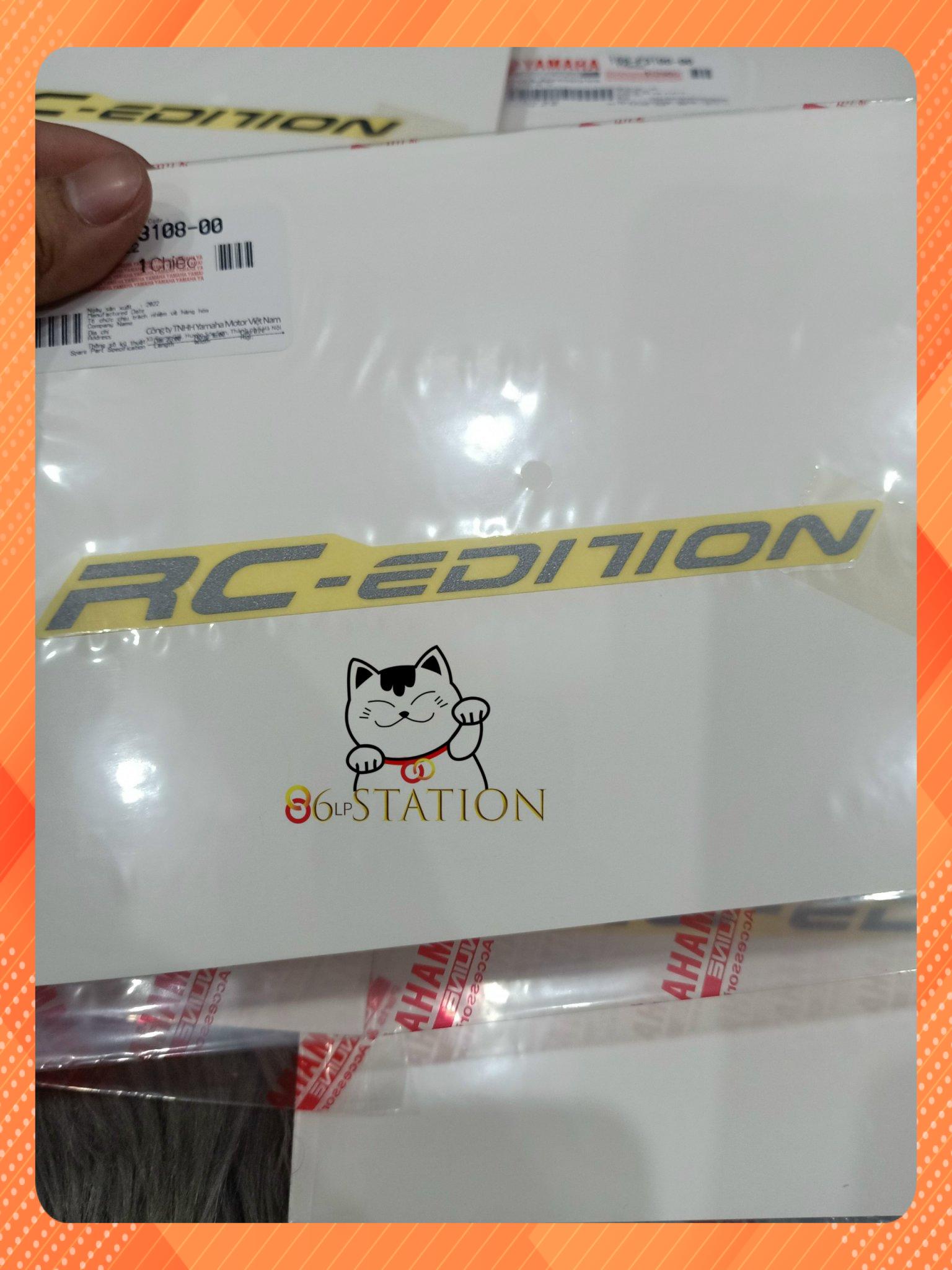 Tem dán phuột trước yamaha RC EDITION