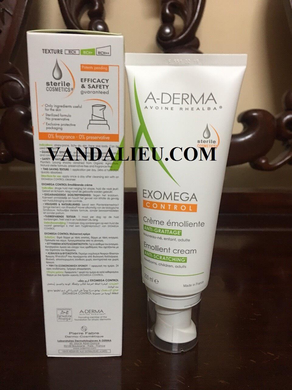 A-DERMA EXOMEGA CONTROL EMOLLIENTE CREAME 200ML