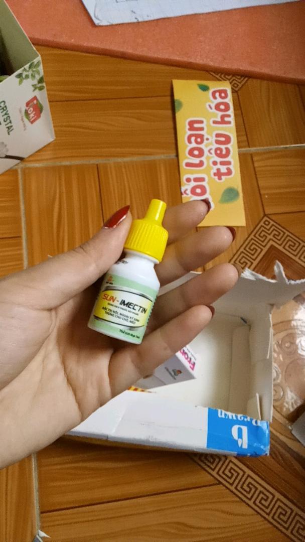 Nhỏ gáy trị ve rận Sun - mectin