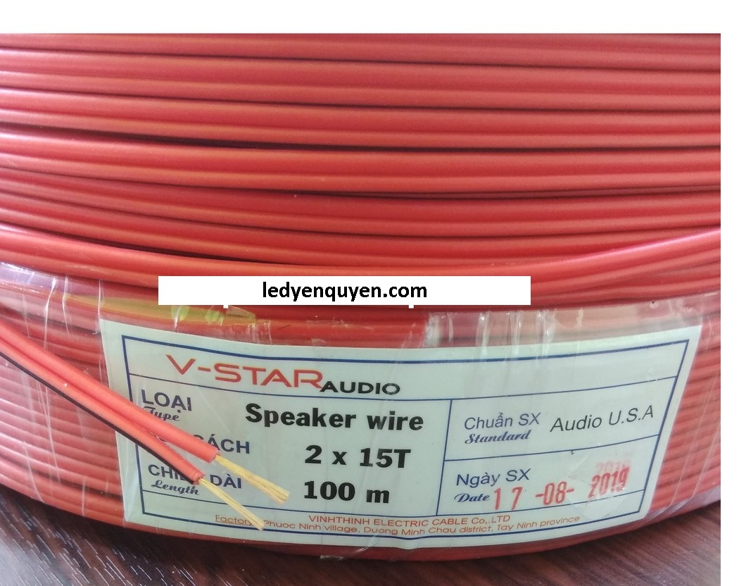 Dây điện đôi đỏ đen cuộn 100m