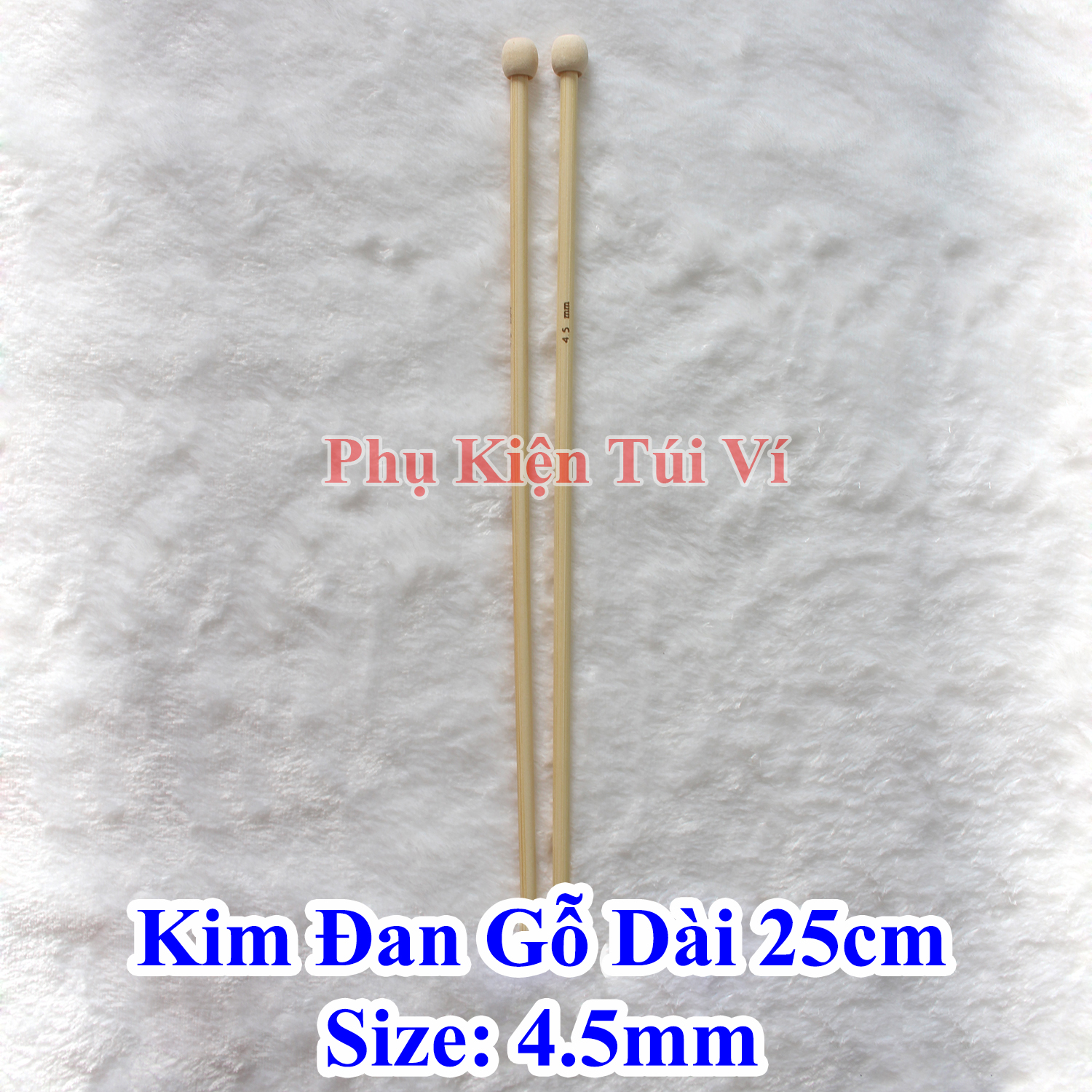 Kim đan len gỗ 25cm