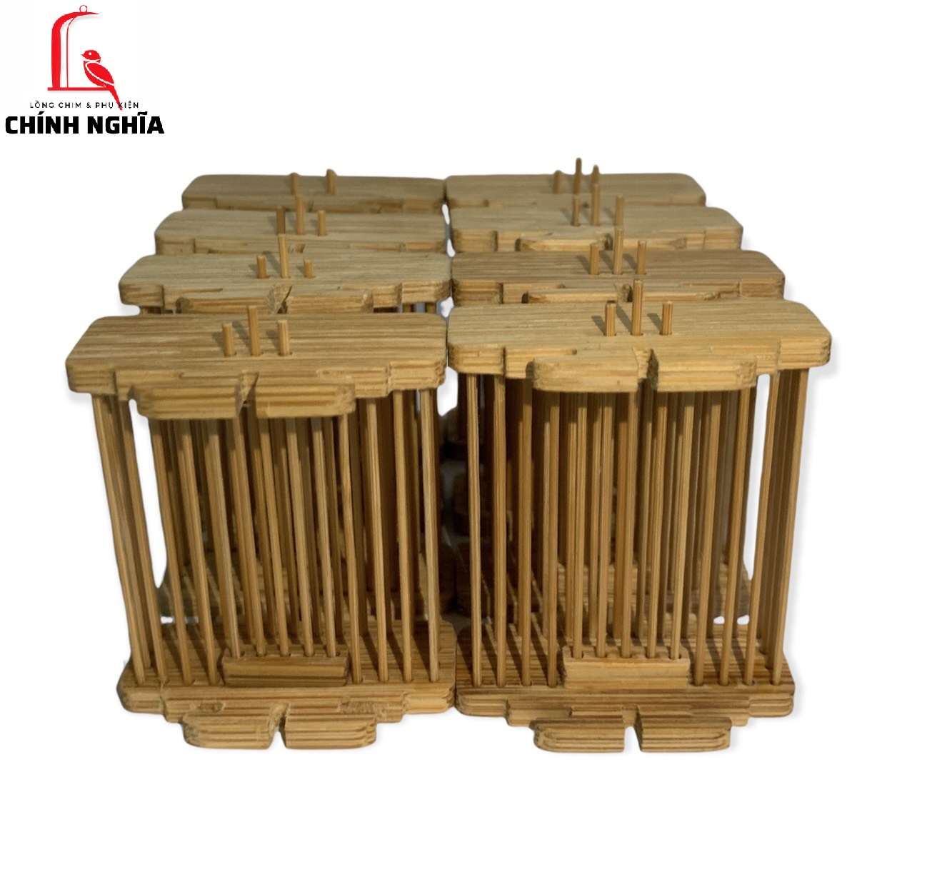 Rọ đựng cào cào/dế cho chim bằng tre, hàng đẹp cao cấp [Phụ kiện lồng chim đẹp]