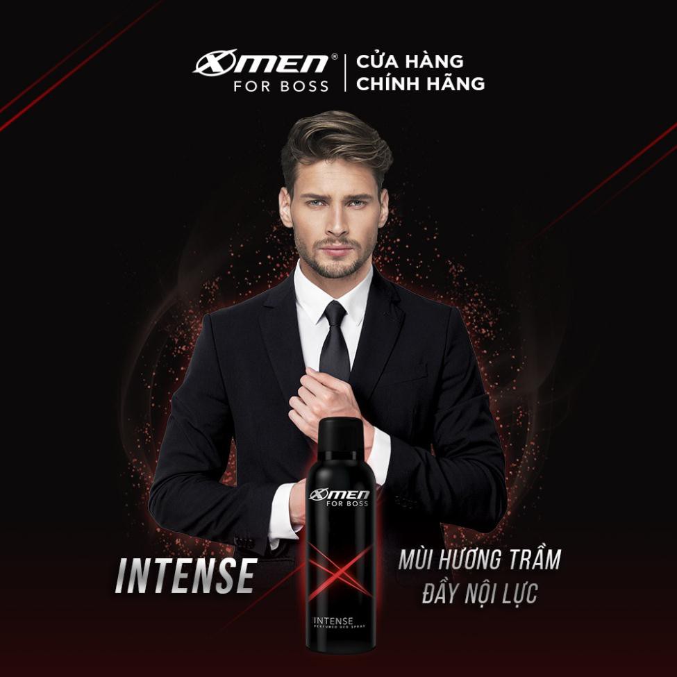 [HCM]Combo 2 Xịt Khử Mùi XMen For Boss Intense 150ml/chai