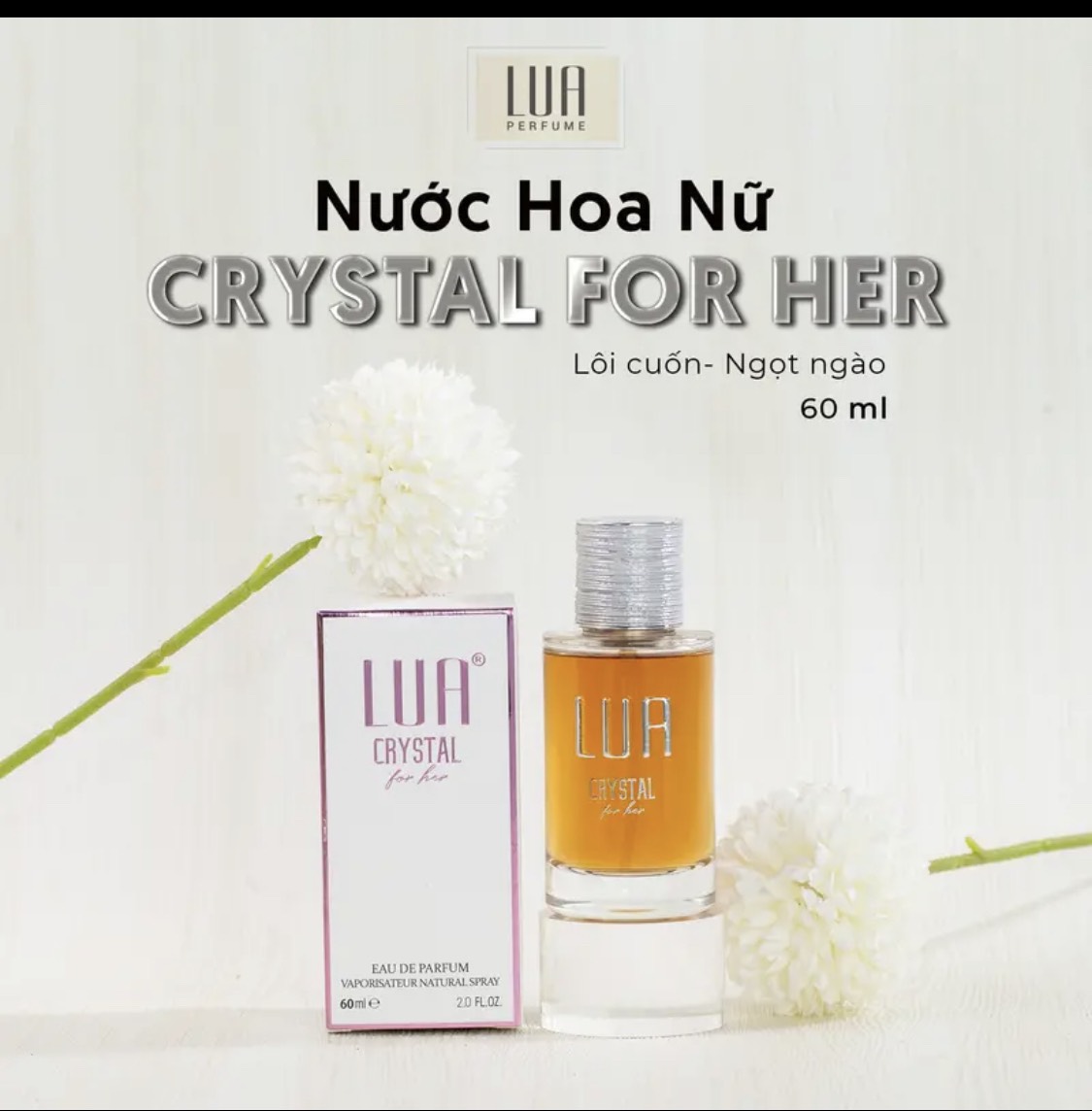Nước Hoa Nữ Crystal For Her Ngọt Ngào Lua Perfume