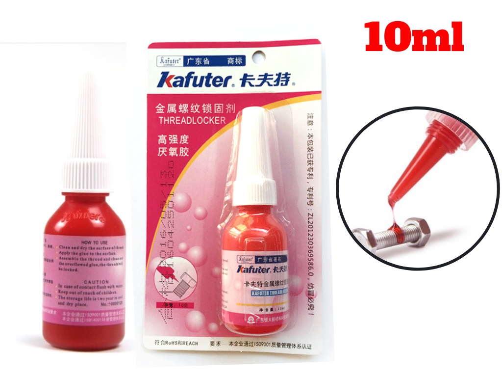 Keo Khóa Ren Ốc Kafuter K-0271 10ml (Đỏ)