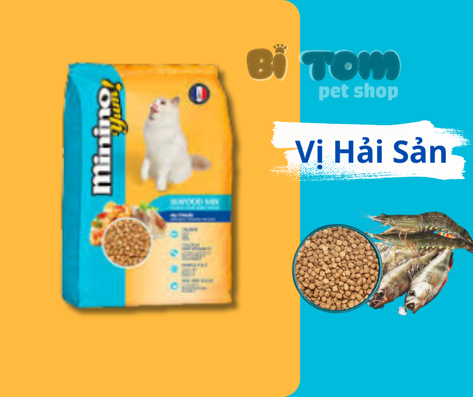 Thức ăn cho mèo mọi lưa tuổi Minino YUM - 1.5 Kg