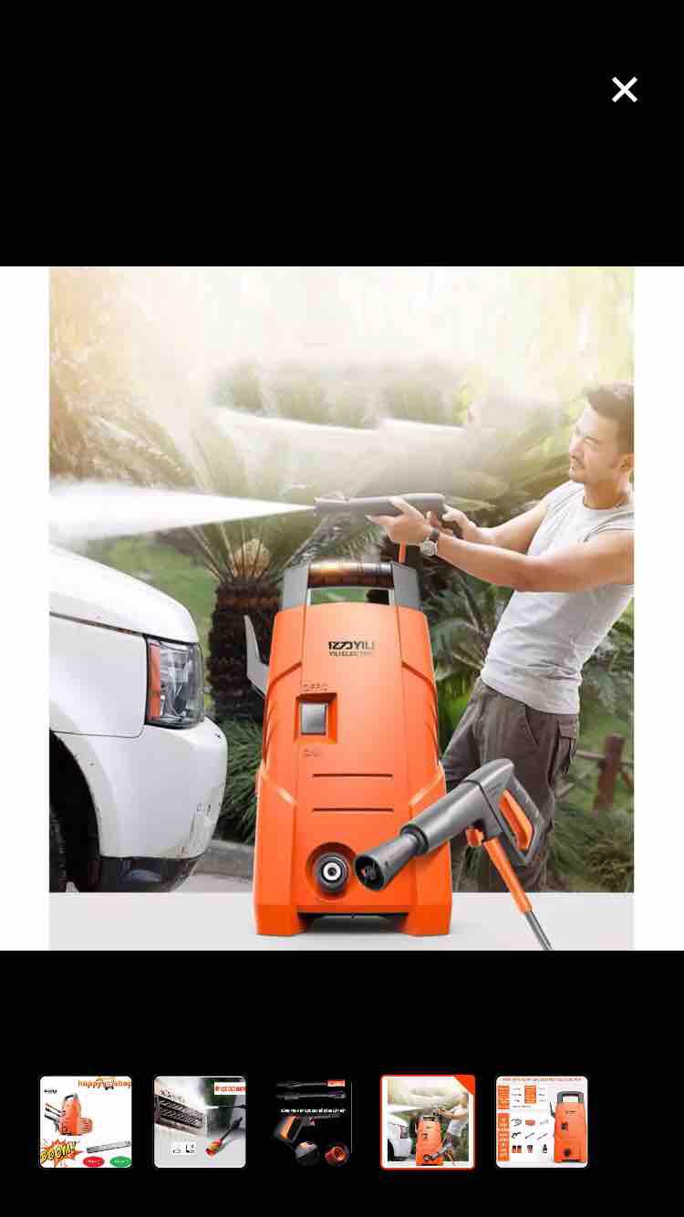 máy bơm xịt rửa xe áp lực cao mini dành cho gia đình yili