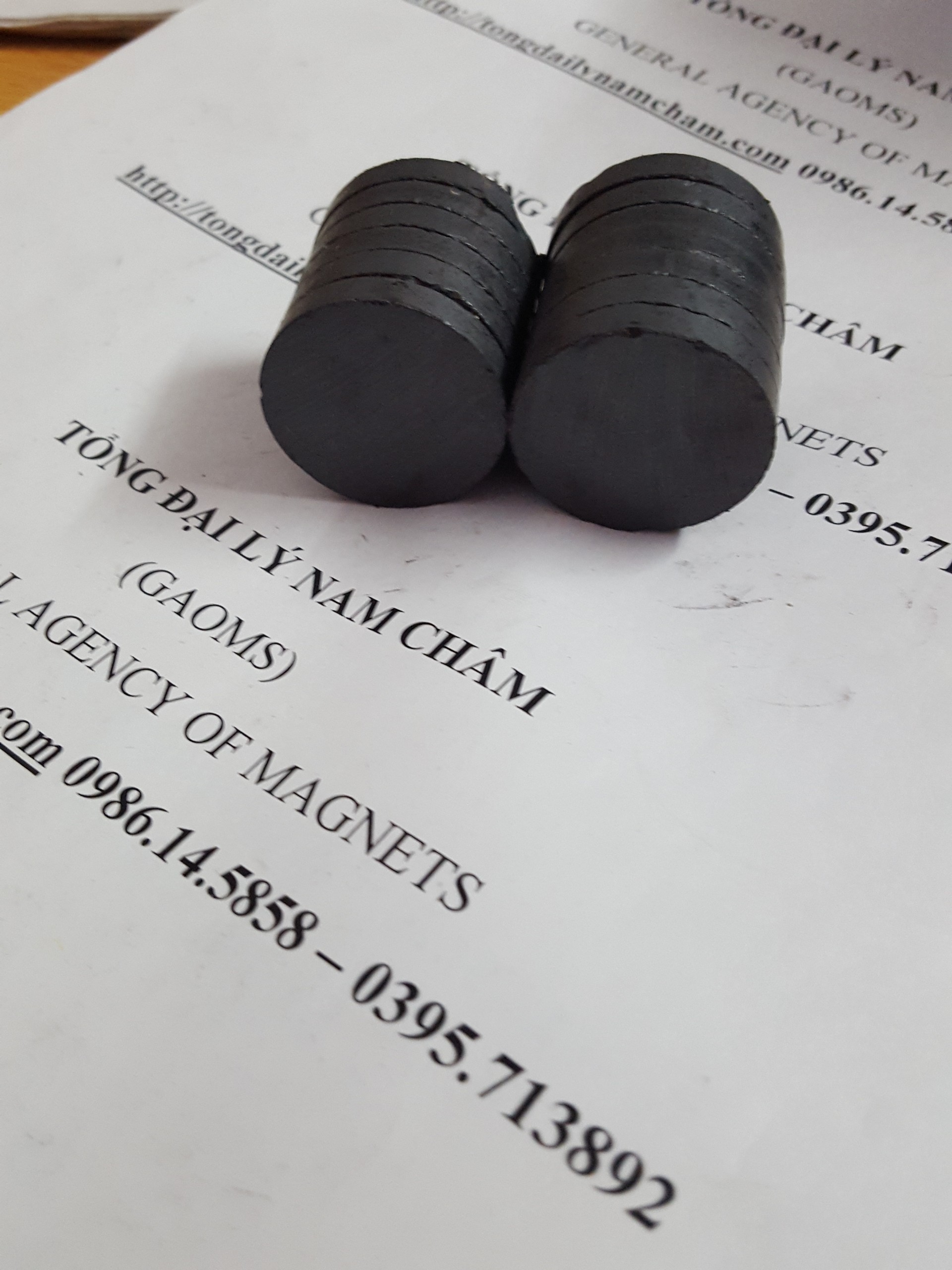 10 viên nam châm đen 30x5mm