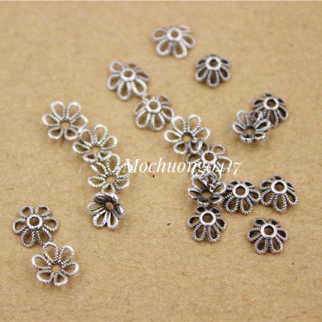[S925] Charm bạc ốp cánh hoa - MH253