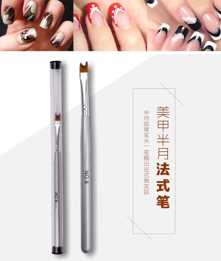 [HCM]Cọ nửa trăng bạc - vẽ hoa phen đầu móng