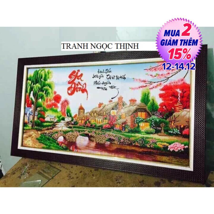 Tranh đính đá Gia Đình DF290 - KT 110X60CM ( chưa đính). Màu sắc tươi tắn, hạt đá ABC cao cấp.Vải chart in chuẩn 100%, hạt đá chất lượng cao Phụ kiện đầy đủ, in màu chính xác.Đây Là Bộ phụ Kiện, Không Phải tranh thành phẩm