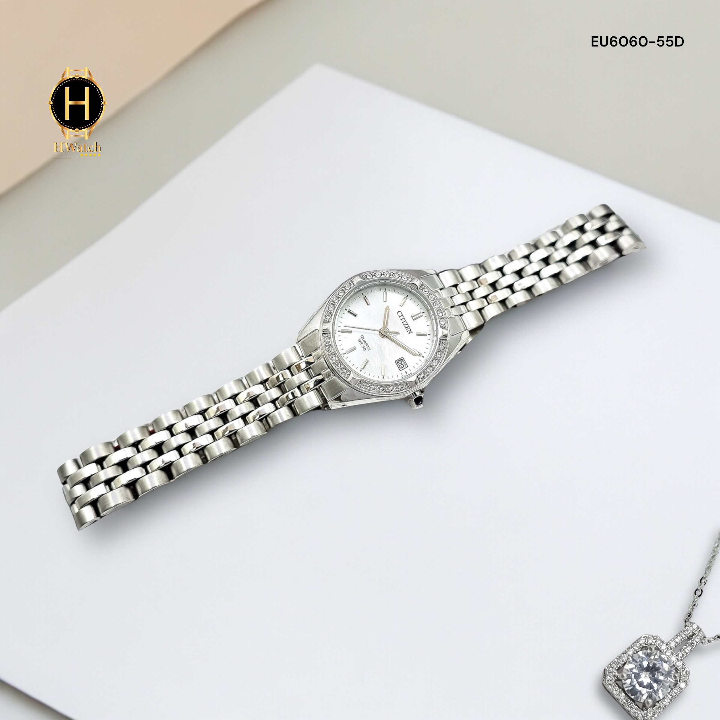 Đồng watch female citizen eu6060-55d machine quartz iron wire