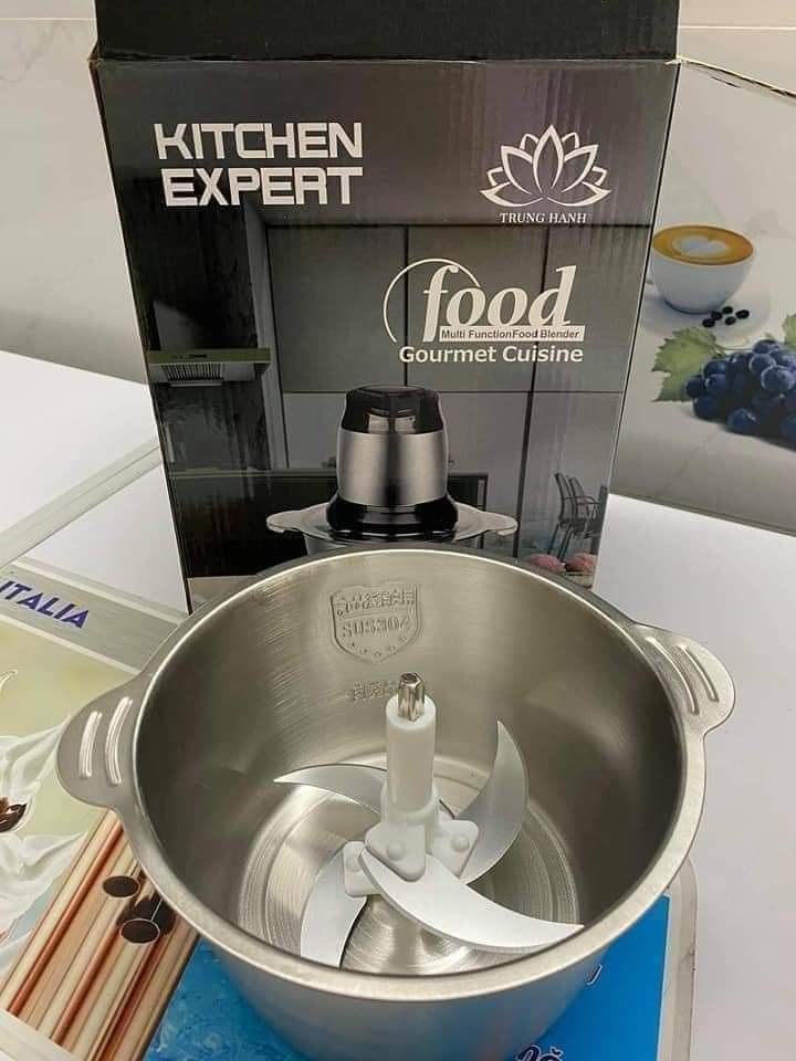 máy xay thịt cối inoX 2 LÍT