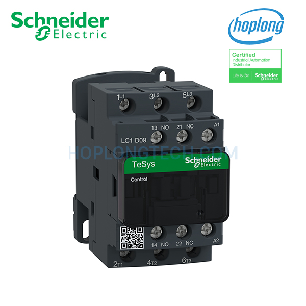 Khởi động từ LC1D09M7 Schneider 3P(3NO) 9A Coil 220VAC