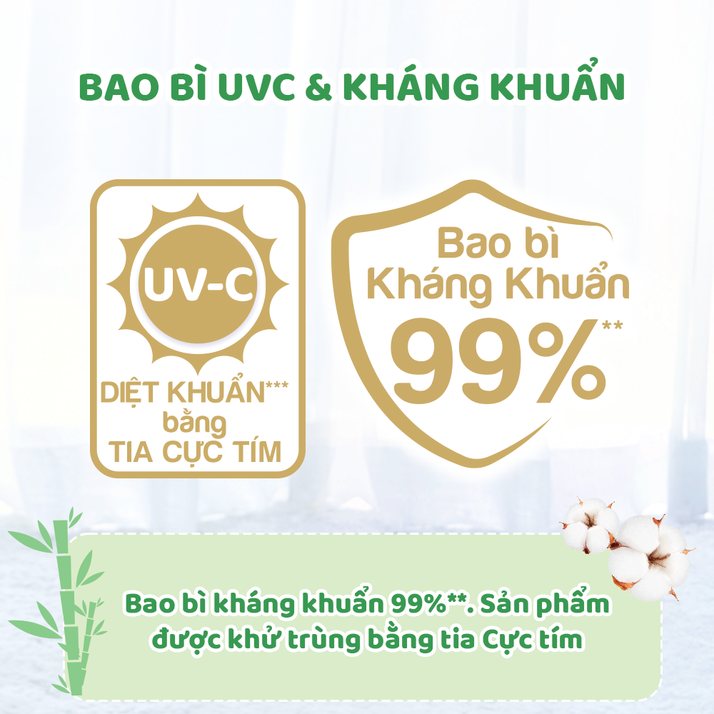 10 miếng Tã/ bỉm dán Molfix Thiên nhiên S (4kg - 8kg)