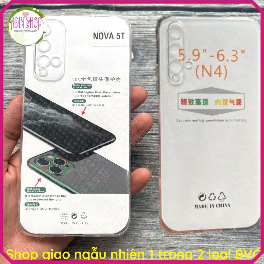 Ốp lưng Huawei Nova 5T / Honor 20 / Honor 20s dẻo trong bảo vệ camera bền đẹp
