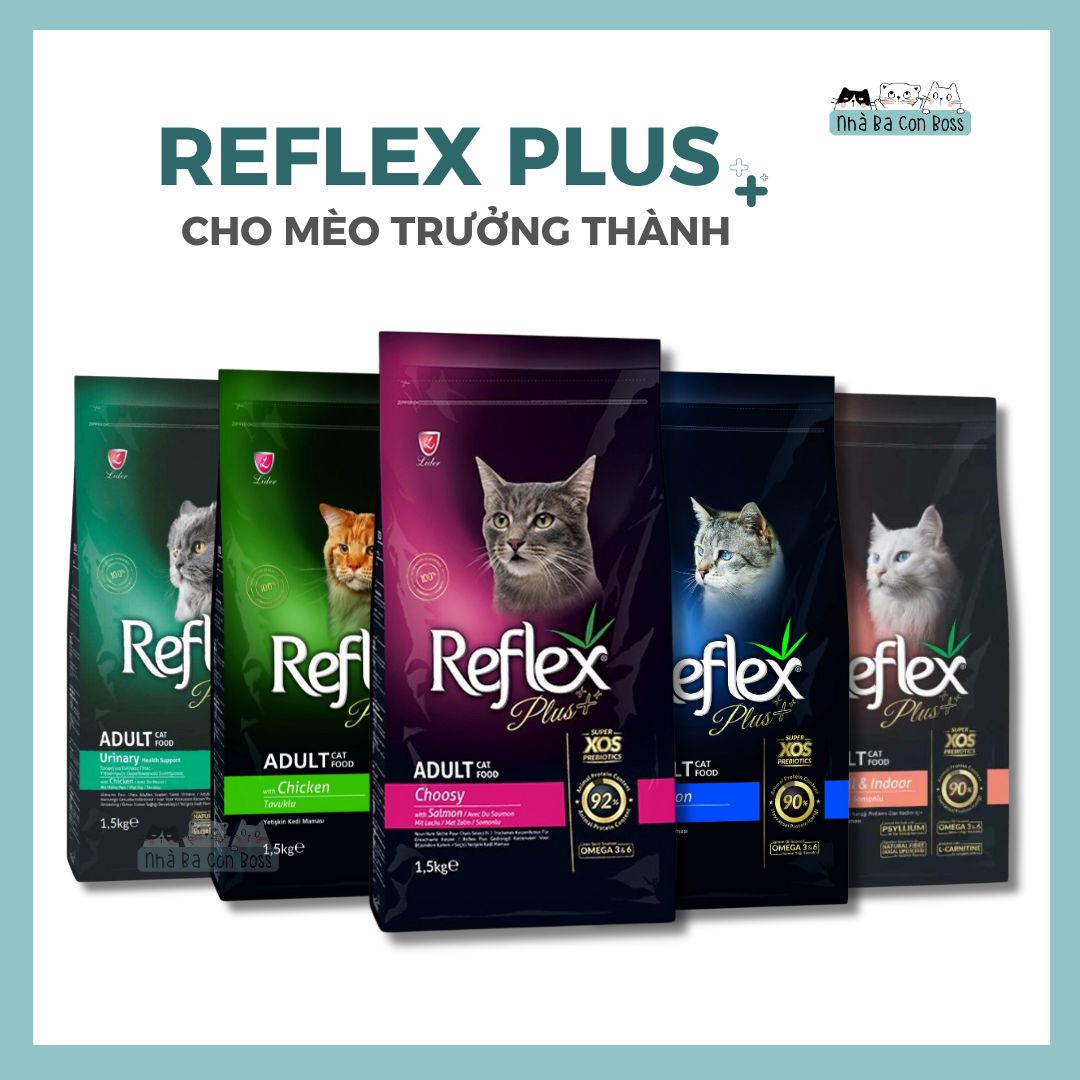 [1.5kg] Hạt Cho Mèo Reflex Plus
