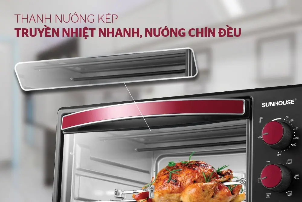 Lò nướng điện 22L Sunhouse SHD4222
