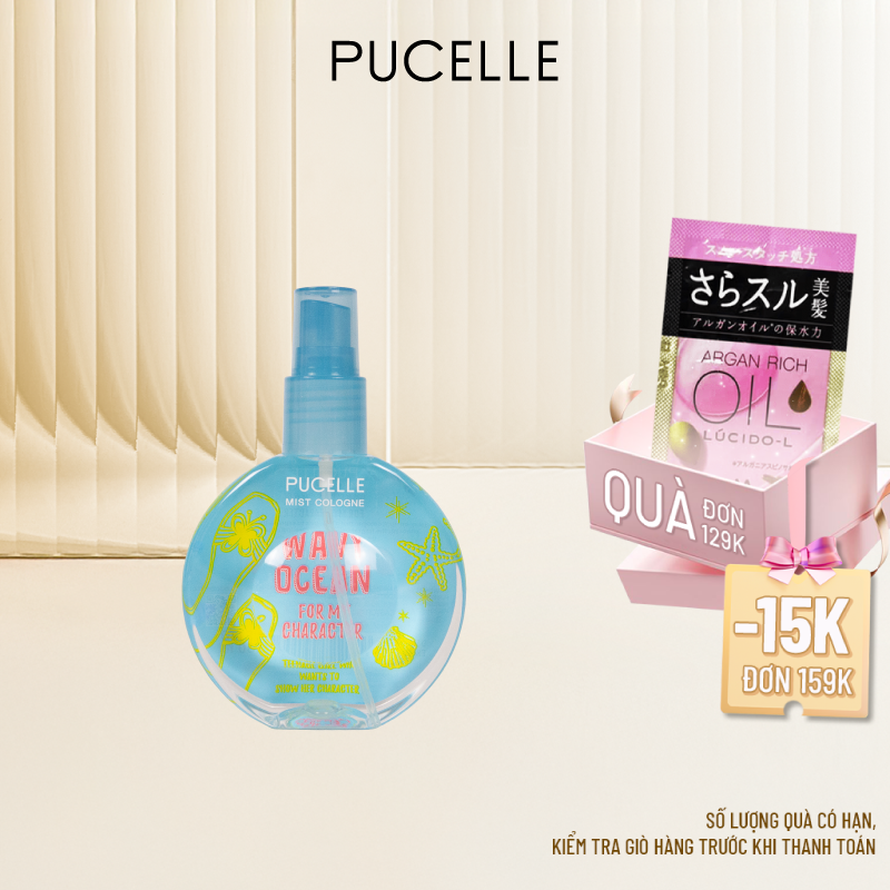 Nước Hoa PUCELLE MIST COLOGNE WAVY OCEAN FOR MY CHARACTER 150ml
