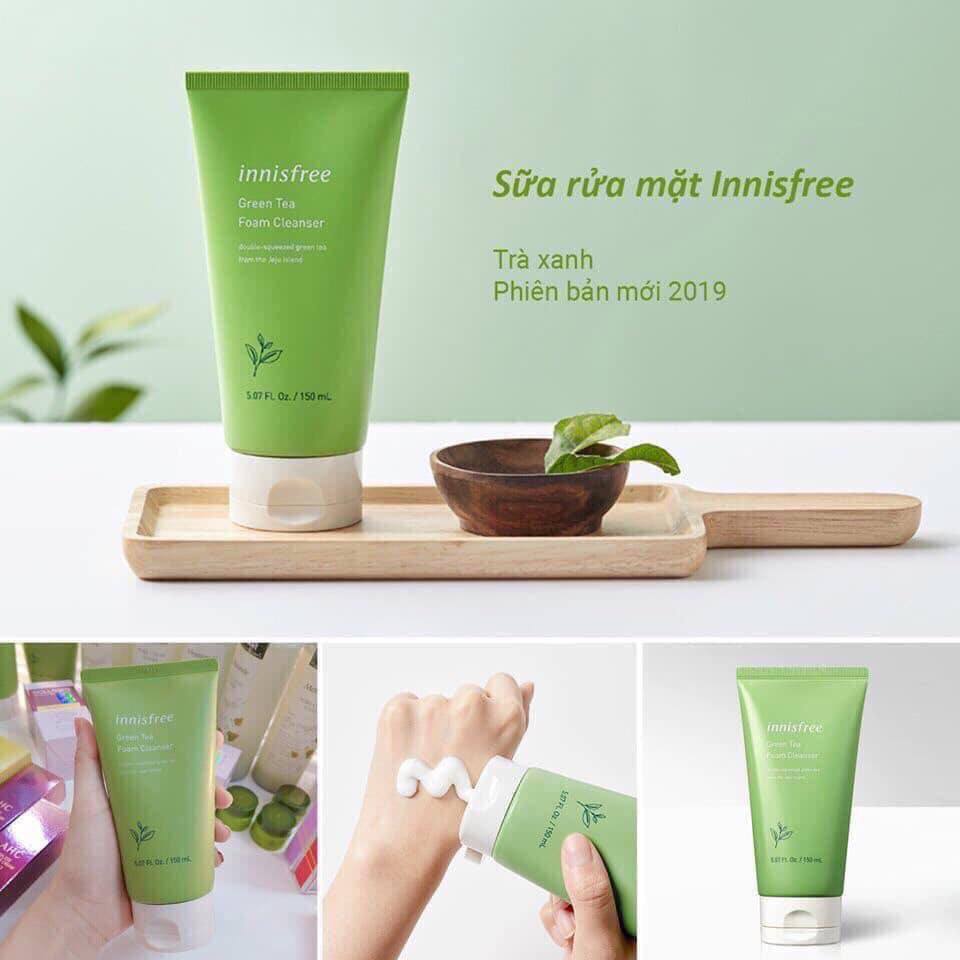 [HCM]Sữa Rửa Mặt Trà Xanh Innisfree ( mẫu mới 2019)