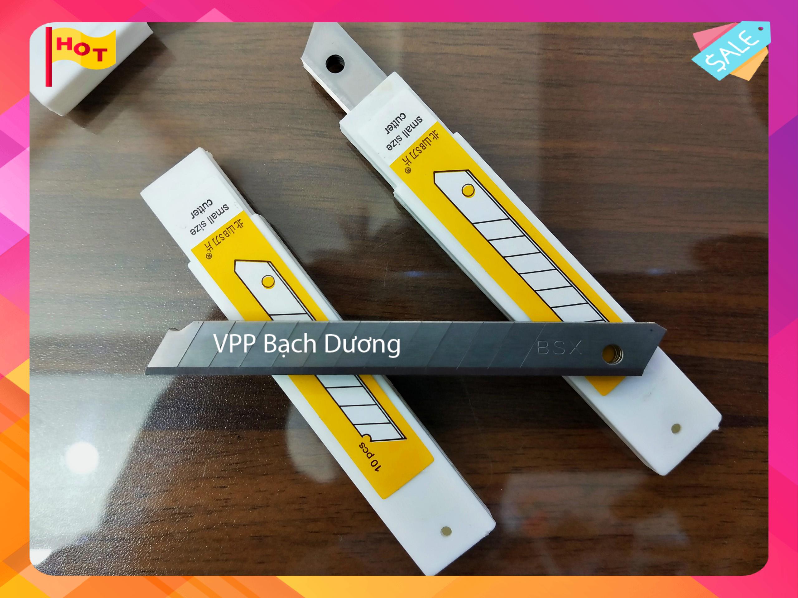 Lưỡi dao rọc giấy nhỏ A80 - 1 tép/10 lưỡi