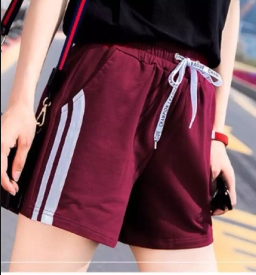 QUẦN SHORT THUN COTTON MỀM MÉT 2 SỌC  THỜI TRANG (CÓ SAI ĐẠI)